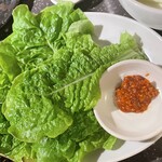 和牛亭 おかむら - チシャ菜