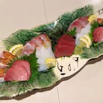 Matsumaeya - 本鮪、炙燒金目鯛、蒙古魷魚、條紋鯵