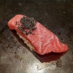 六本木きんめ鮨 - 大トロ 炭塩