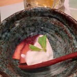 六本木きんめ鮨 - デザートのコンポート