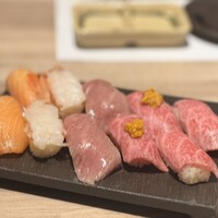 黄金出汁しゃぶと江戸前寿司 肉のあさつ 梅田お初天神店 - 