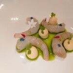 Azurmendi - SHRIMP, herbal essence and emulsion