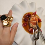 Azurmendi - Roasted and peeled LOBSTER on carcass juice