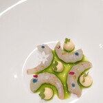 Azurmendi - SHRIMP, herbal essence and emulsion