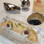 Azurmendi - OYSTER and sea granita and seaweed