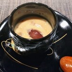 鮨 雅 - 新物の蛍烏賊・北寄貝・車海老の茶碗蒸し♪