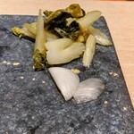 鮨 雅 - セロリのガリ♪