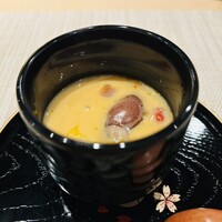 鮨 雅 - ほたるいか、ほっきがい、くるまえび
                    茶碗蒸し