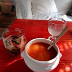 エデラメール - ミネストローネ＆アイスコーヒー