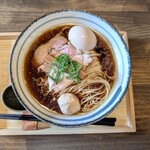 鶏と貝 MUU 〜夢海〜 - 味玉地鶏醤油そば。