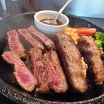 いきなりステーキ - 着膳時では、ほぼ状態！(^-^)v