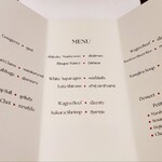 Denkushiflori BKK - メニューには素材だけ