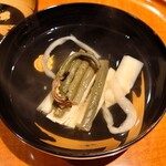 銀座 しのはら - 干瓢を解いてからどうぞ