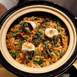 銀座 しのはら - 筍と桜海老、白子のご飯