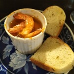 しろのれん - ■エビの豆板醤アヒージョ　480