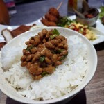 ほびーい喫茶店 - 納豆ご飯