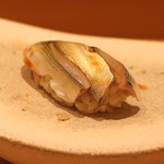 三谷 - 静岡県 浜名湖の ”新子” には、「鍋島　特別純米　三十六万石　生酒」を　(2014/08)