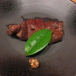 柳家錦 - 鹿肉の芯ロース、備長炭の炭火焼