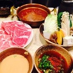 しゃぶ亭 - 豚肉と牛肉のセット