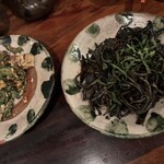 うりずん - ゴーヤチャンプル           イカ墨焼きそば