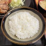 とんかつ 栄ちゃん - あきたこまちのぴかぴかごはん。