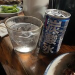 焼鳥 長者 - 連れは焼酎を炭酸割りにて