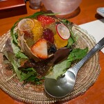 島之内 一陽 - 毛ガニとフルーツのサラダ