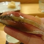 小判寿司 - 〆鯖。リフト(^-^)/