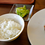 老上海 香蔵 - ご飯　ザーサイ