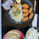 レストランミートアイランド - カキフライ定食