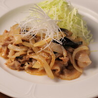 黒豚のピリ辛味噌炒め御膳+ビュッフェ付