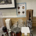 フォーティントーキョー 新宿店 - 卓上調味料で自分好みの味にカスタマイズ