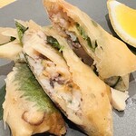 あじふらい てしお - あじの春巻き