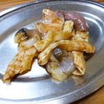 えはら - 2014.08 珍味４００円、内蔵系とイカのくちばし