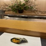 てんぷら小野 - 生ウニとろけました。