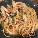 Ricordo - 烏賊とドライトマトとセロリのアーリオ・オーリオ　ペペロンチーノ☆