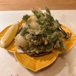 ひろ作 - 春の天ぷら盛り合わせさんでーす。①