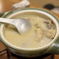 水たき玄海 本店 - ④水たき鍋 特撰ぽん酢 蒸し大蒜 万能葱
