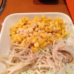 松屋 やきにく すてぇ～き - サラダ(無料)