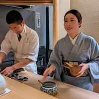 橦木町 しみず - 大将夫婦の息の合った接客!(^^)!