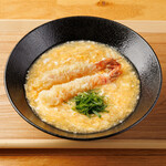 海老天玉子あんかけうどん