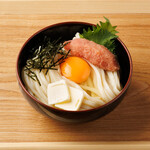 明太釜玉バターうどん(温)