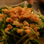 シャカ - カイワレ大根とニンニクのみじん切り