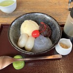 お茶の洞之園 - クリームあんみつ￥700