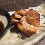 雄屋 わさび - 豚トロの塩焼き