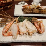 かに道楽 - 茹かに姫味くらべ（ズワイ、タラバ、毛かに）