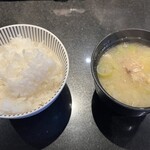 いわさき - ご飯＆あら汁