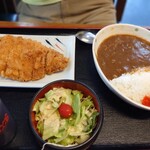 そば処 長岡屋 - カツカレーは別々でした