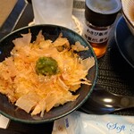 和風ばる つどいや - ワサビ飯、だし醤油は掛かってたので追い醤油はしませんでした