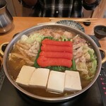 ごま鯖と明太もつ鍋 一利 - 